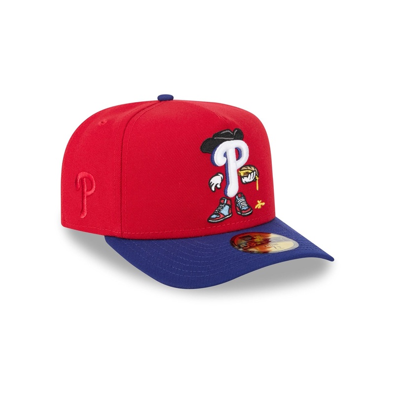 Philadelphia Phillies Cartoon 59FIFTY A-Frame Fitted Hat 7