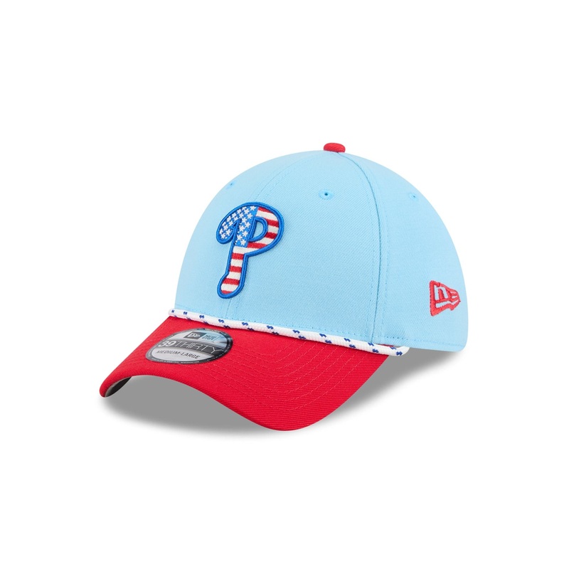 Philadelphia Phillies Independence Day 2025 39THIRTY Stretch Fit Hat S/M