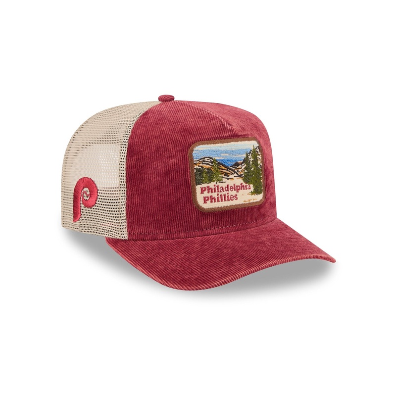 Philadelphia Phillies Vintage Landscape 9FIFTY A-Frame Trucker Hat One Size