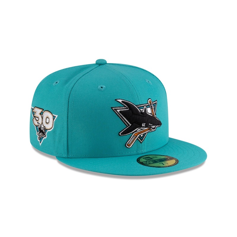 San Jose Sharks Teal 59FIFTY Fitted Hat 7