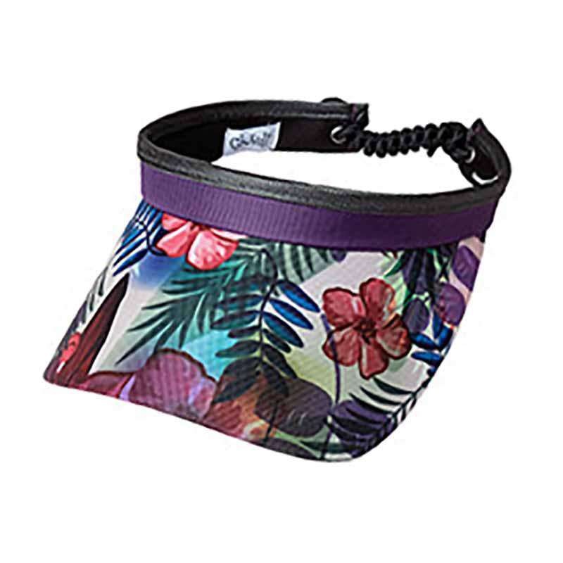 Tropical Golf Sun Visor with Coil Lace by GloveIt Tropical