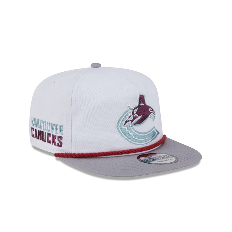 Vancouver Canucks Optic White Golfer Hat One Size