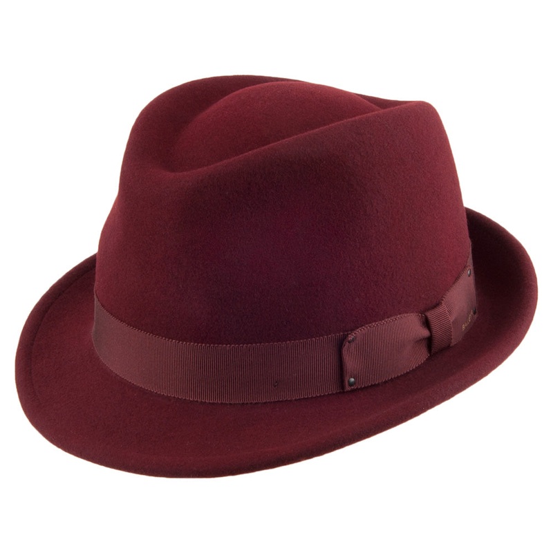 Bailey Hats Wynn Crushable Trilby – Oxblood S