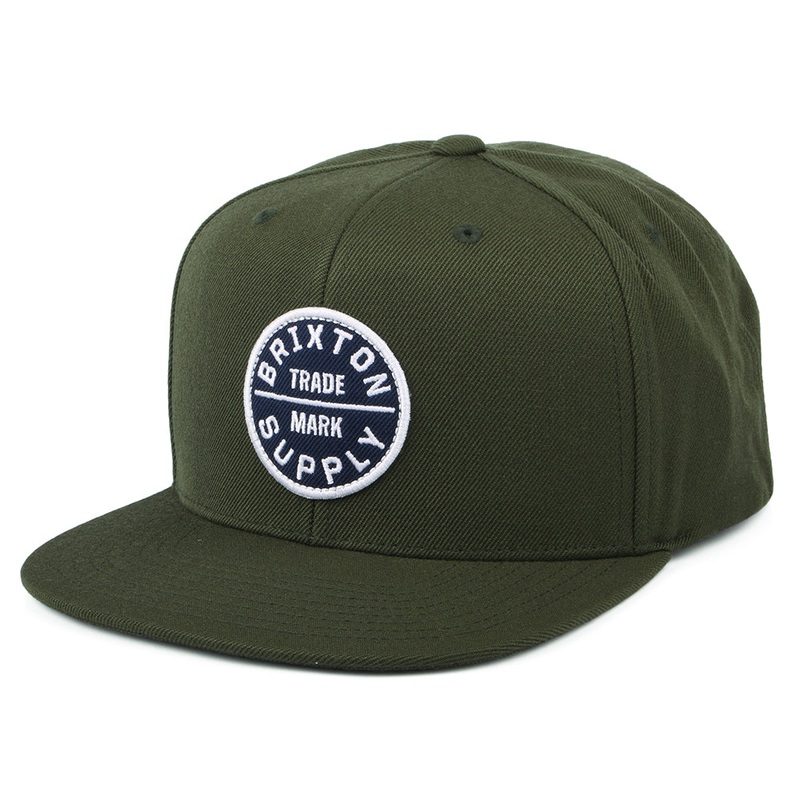 Brixton Hats Oath III Snapback Cap – Moss Adjustable