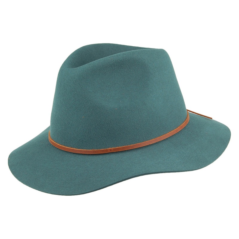 Brixton Hats Wesley Fedora Hat – Emerald Small-56cm