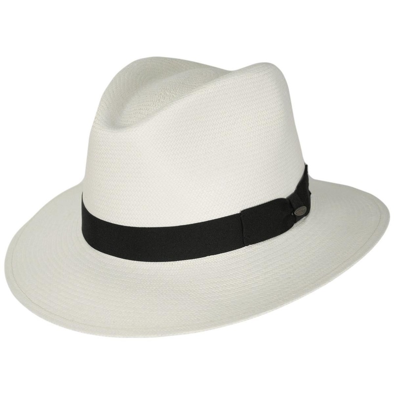 Edgewood Grade 8 Panama Safari Fedora Hat BLEACH M