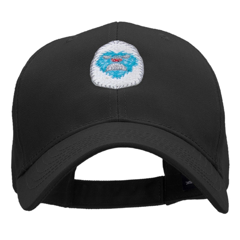 Furry Yeti Embroidered Low Profile Cotton Cap Black One Size