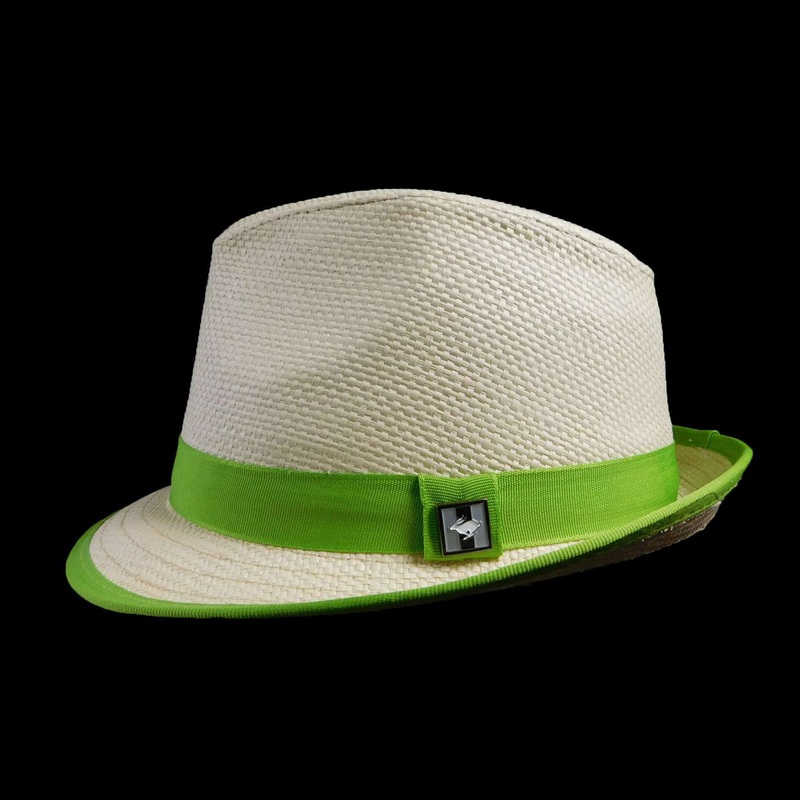 Peter Grimm Fedora Hat with bright trim Orange