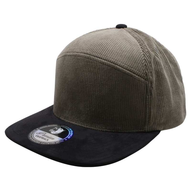 PitBull PB124 Hybrid Corduroy Camper Hat Olive/Black