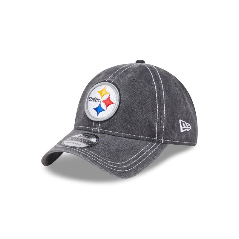 Pittsburgh Steelers Washed Contrast 9TWENTY Adjustable Hat One Size