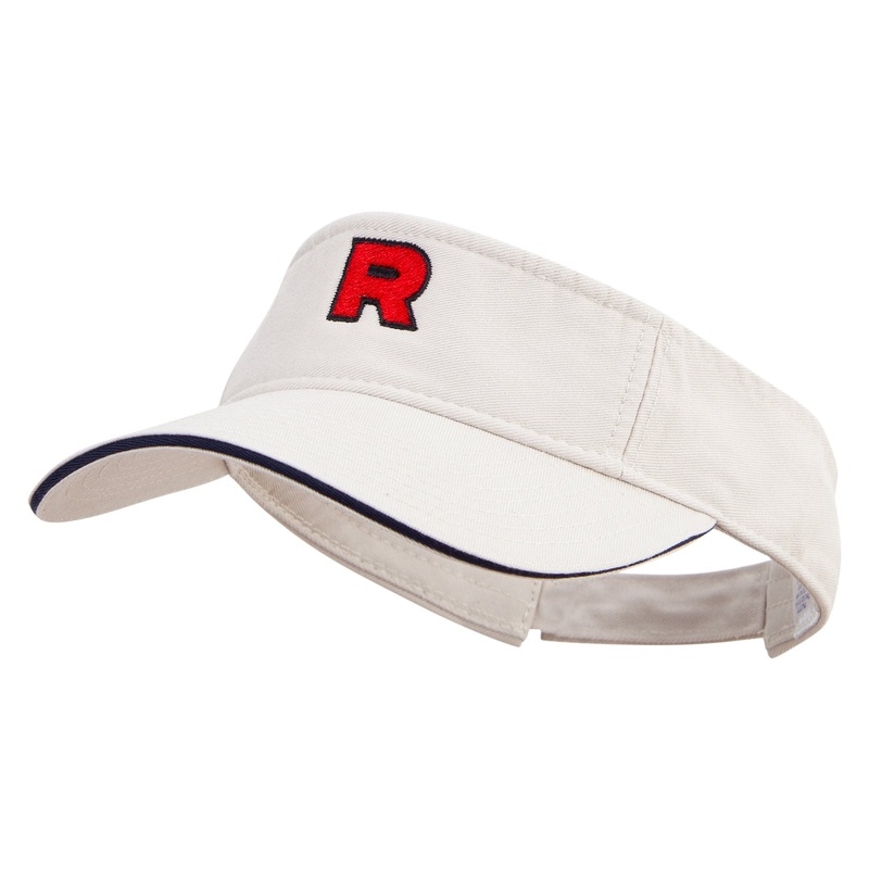 R Icon Embroidered Prostyle Cotton Twill Washed Visor Stone Navy One Size