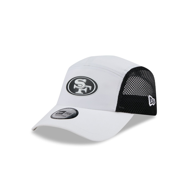 San Francisco 49ers White Poly Runner Adjustable Hat One Size