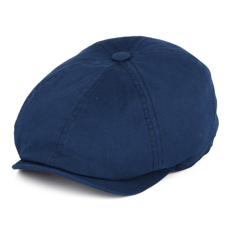 Stetson Hats Cotton Twill Newsboy Cap – Navy Blue S