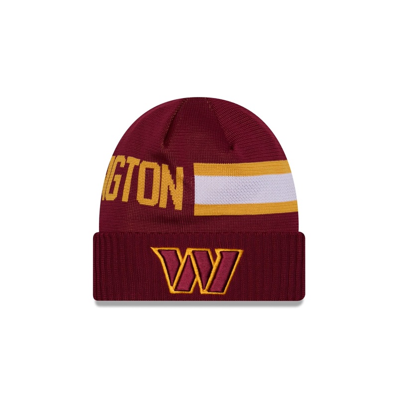 Washington Commanders 2024 Cold Weather Tech Knit Beanie One Size