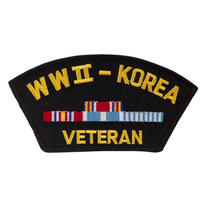WWII-Korea Veteran Curve Shape Patch Korea Veteran One Size