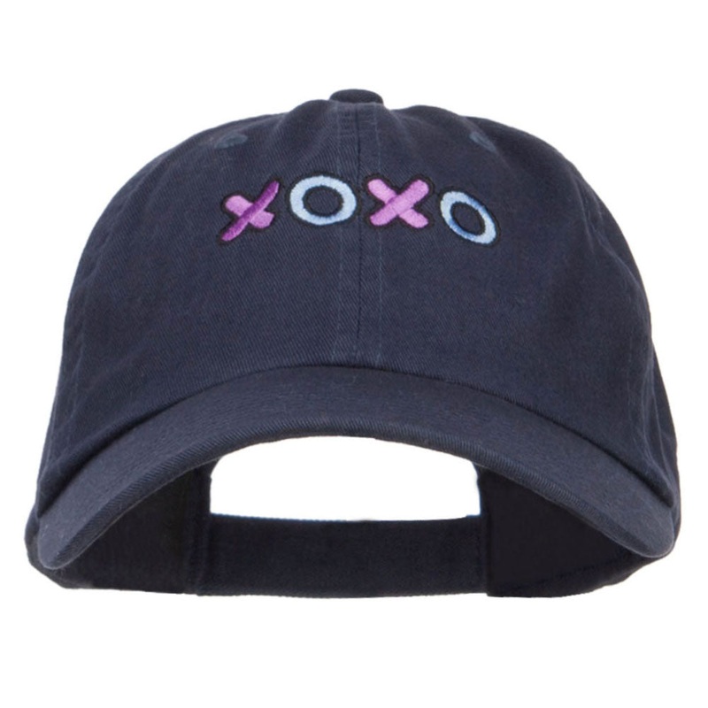 XOXO Love Embroidered Low Cap Navy One Size