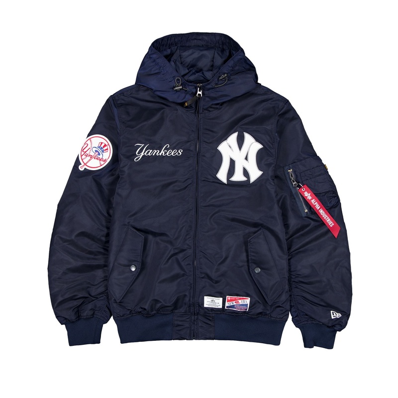 Alpha Industries x New York Yankees L-2B Hooded Bomber Jacket S