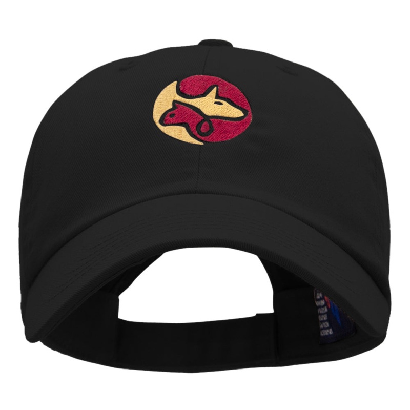 Animal Friends Logo Embroidered Pet Spun Washed Cap Black One Size