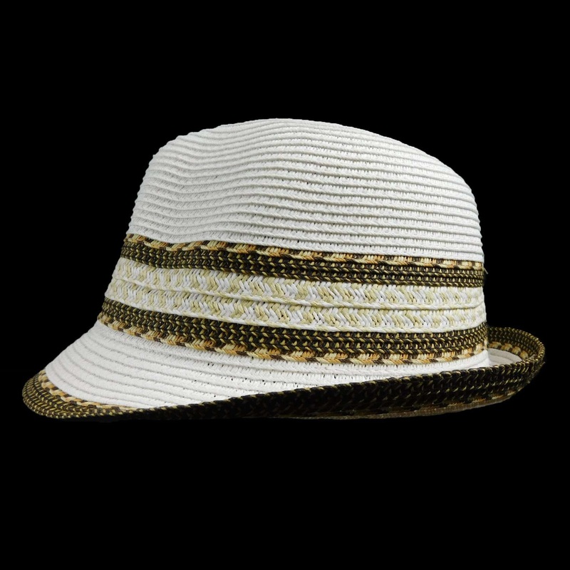 Fedora White with Southwest Motif