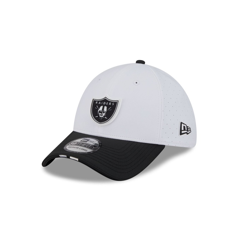 Las Vegas Raiders 2025 Training 39THIRTY Stretch Fit Hat S/M