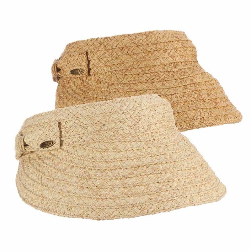 Loiza Criss Cross Braid Toyo Clip On Sun Visor – Scala Collezione Natural