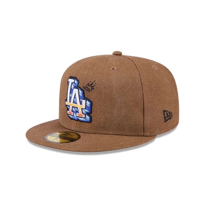 Los Angeles Dodgers Logo Scribble 59FIFTY Fitted Hat 7