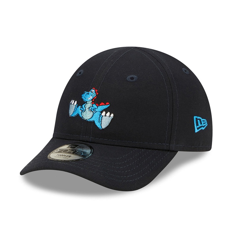 New Era Kids 9FORTY Repreve Baseball Cap – Dino – Navy Blue TODDLER ADJ