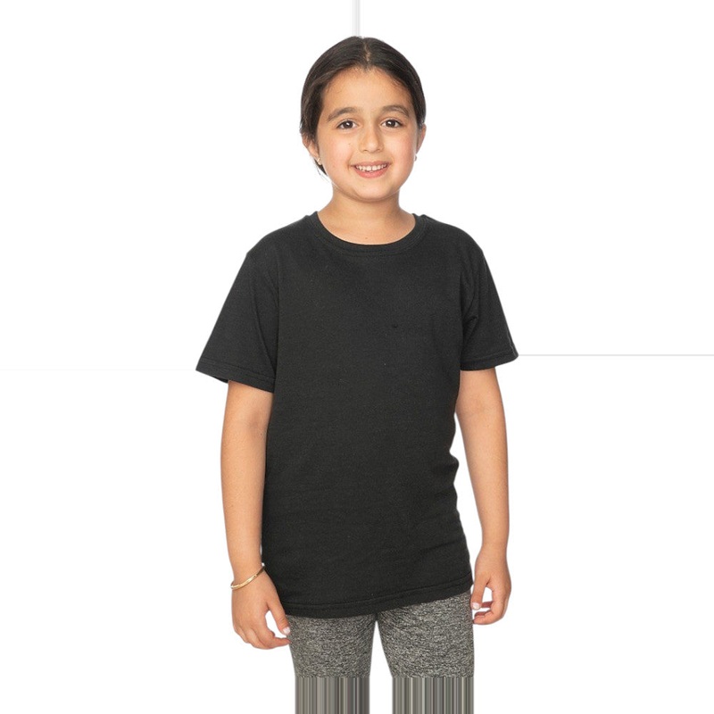 Royal Apparel Youth Eco Triblend Short Sleeve T-Shirt  Style 32121 Made in USA Eco Tri Black S