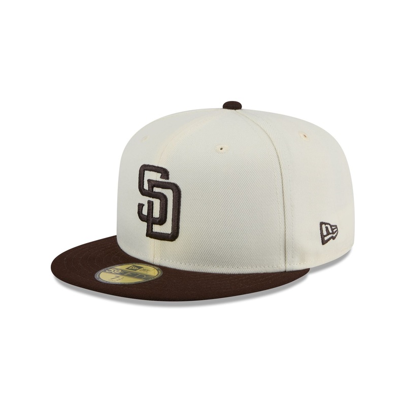 San Diego Padres Chrome 59FIFTY Fitted Hat 7