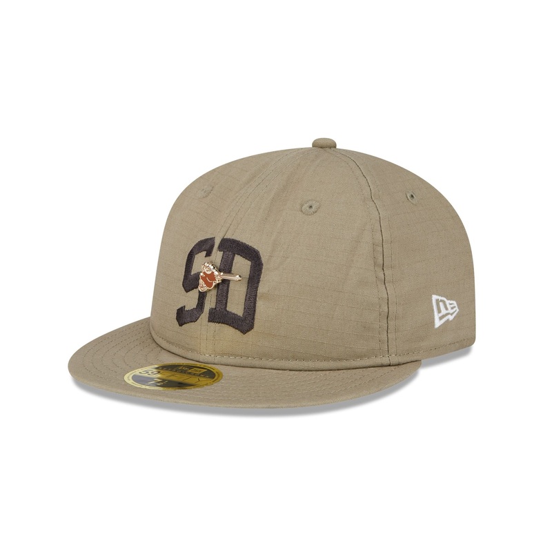 San Diego Padres Logo Pin Retro Crown 59FIFTY Fitted Hat 7
