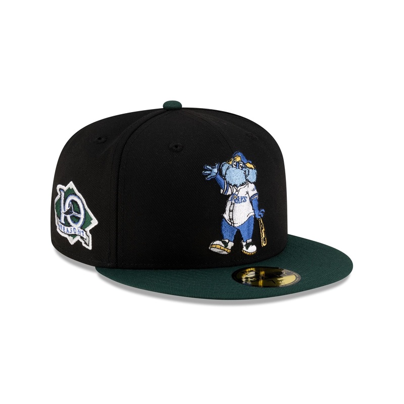 Tampa Bay Rays Mascot Black 59FIFTY Fitted Hat 7
