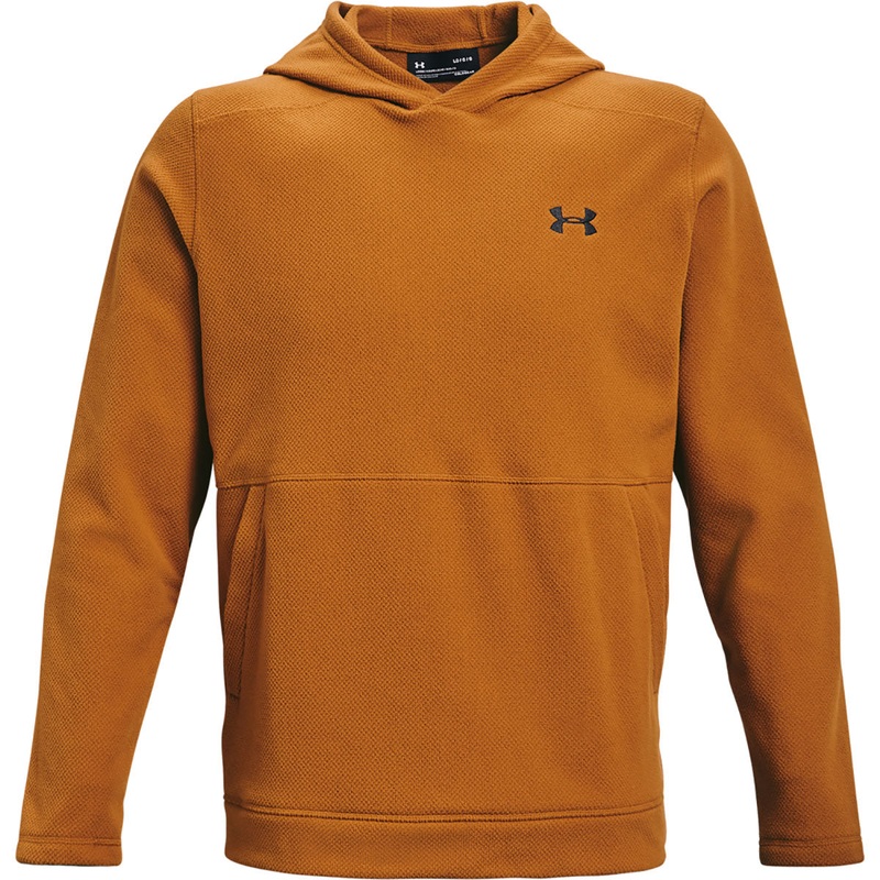 UA Men’s OffGrid Fleece Hoodie Blue Flannel Light Heather/Blue Flannel Light/Heather Halo Gray S