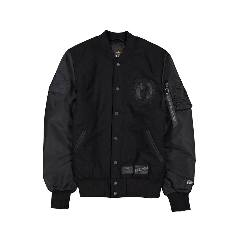 Alpha Industries x Boston Celtics MA-1 Wool Varsity Jacket Black S