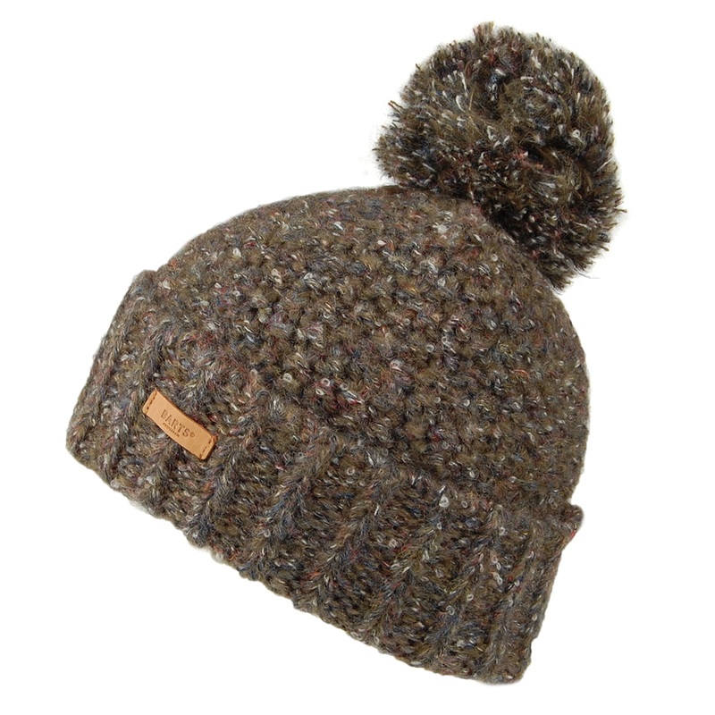 Barts Hats Aitane Chunky Bobble Hat – Army Green 1-Size