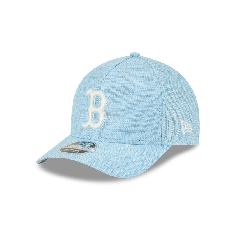 Boston Red Sox Cotton Weaver Blue 9FORTY M-Crown A-Frame Snapback Hat One Size