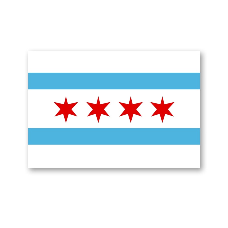 Chicago Flag Symbol Default Title One Size
