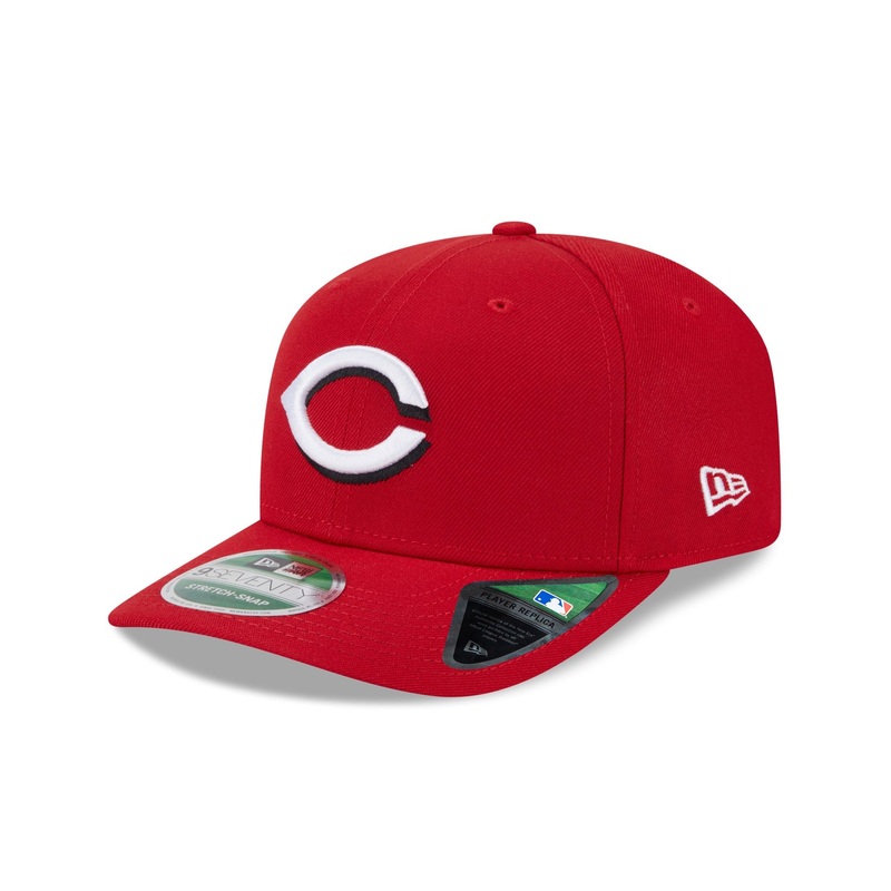 Cincinnati Reds Home Authentic Collection 9SEVENTY Stretch-Snap Hat One Size