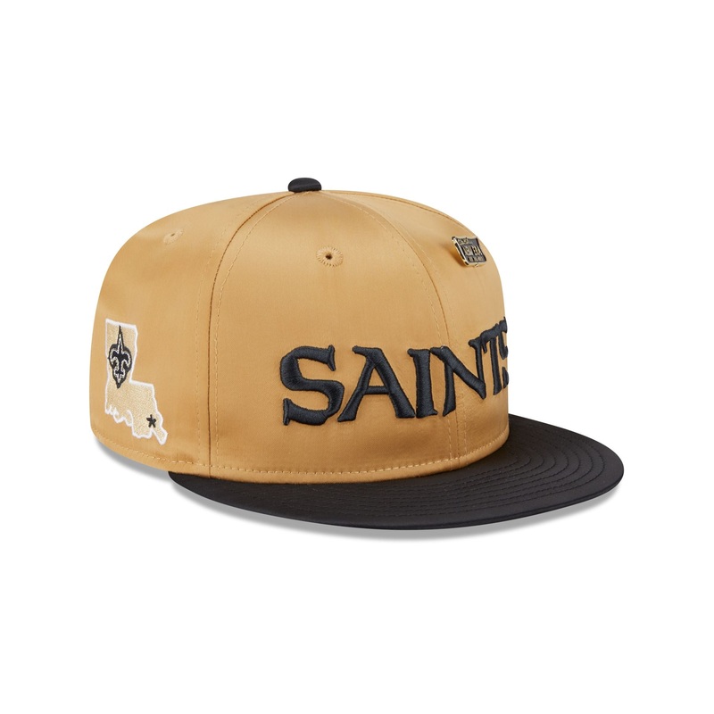 New Orleans Saints Spring Satin 59FIFTY Fitted Hat 7