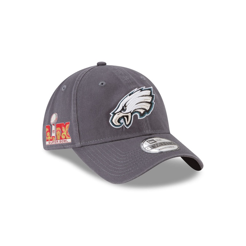Philadelphia Eagles Super Bowl LIX Participation Side Patch 9TWENTY Adjustable Hat One Size