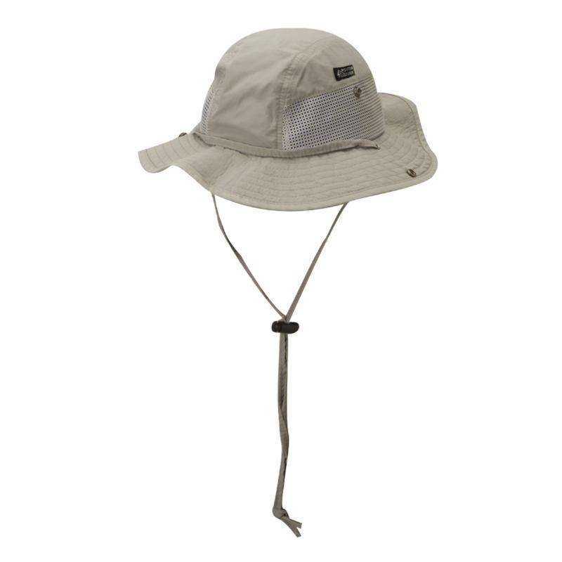 Supplex Trail Hat with Mesh Side – DPC Outdoor Hats Khaki Medium