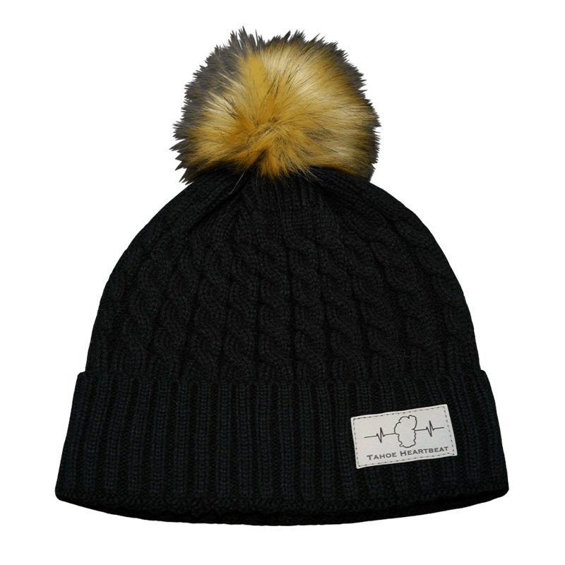 Tahoe Beanie – Pom – Black