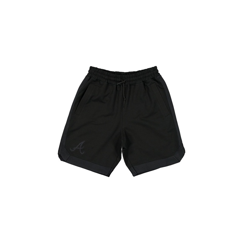 Atlanta Braves Black on Black Logo Select Shorts S