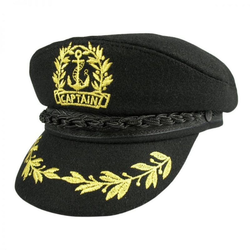 Captain’s Wool Cap BLACK 6 7/8