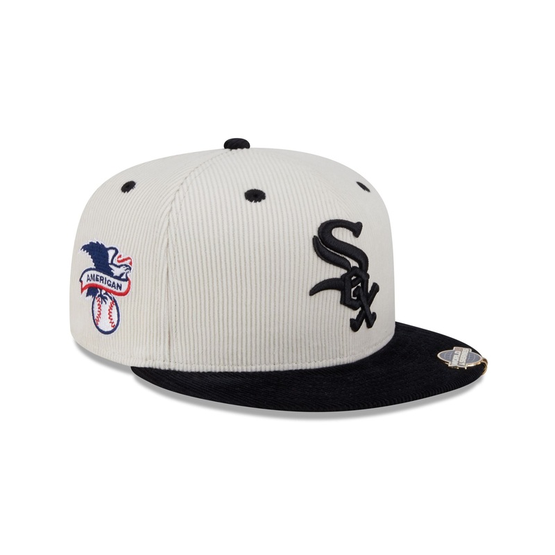 Chicago White Sox Two Tone Cord 59FIFTY Fitted Hat 7