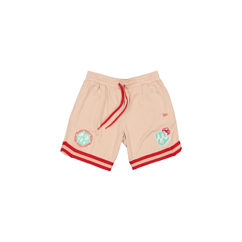 Diablos Rojos del Mxico Pale Pink Floral Shorts S