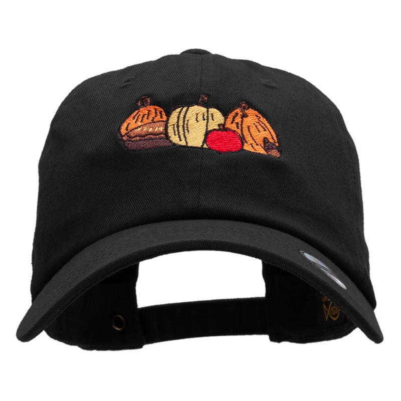 Full Harvest Embroidered Unstructured Cotton Twill Cap Black One Size