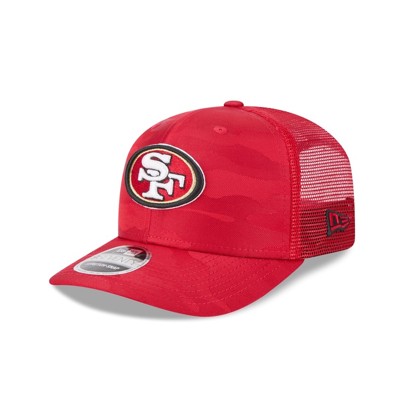 San Francisco 49ers Camo 9SEVENTY Trucker Stretch-Snap Hat One Size