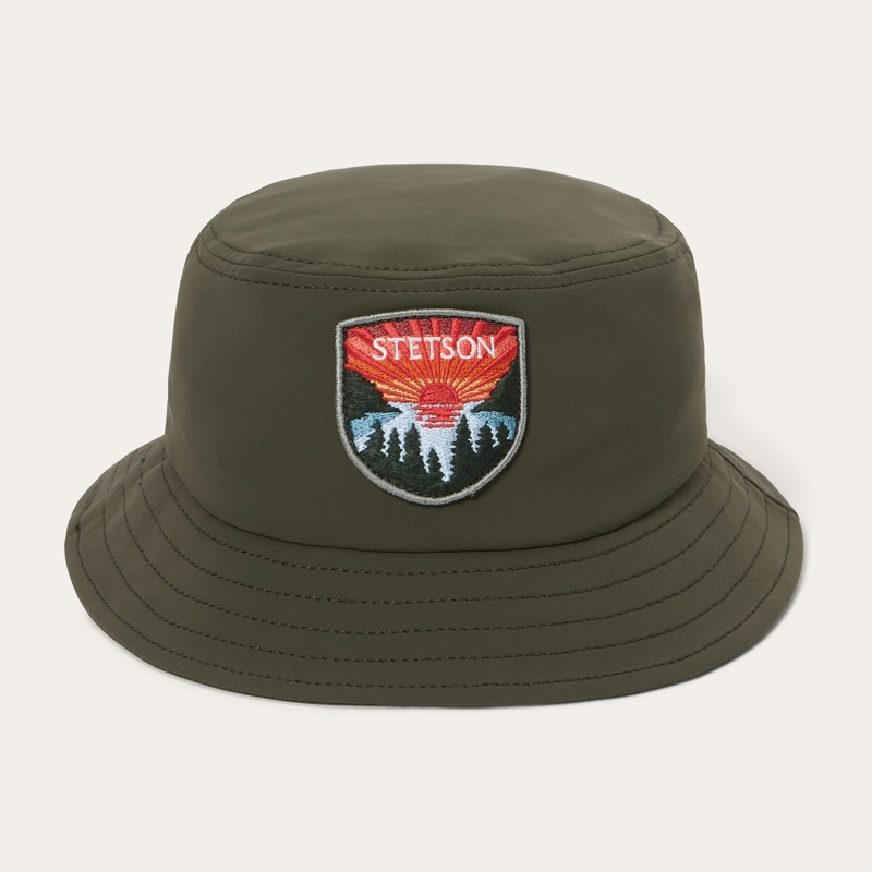 Sunset Bucket Hat Olive S