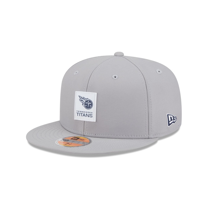 Tennessee Titans 2025 Sideline Hot Weather Gray 59FIFTY Fitted Hat 7
