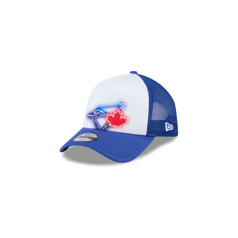 Toronto Blue Jays Kids Painted 9FORTY A-Frame Trucker Hat Child